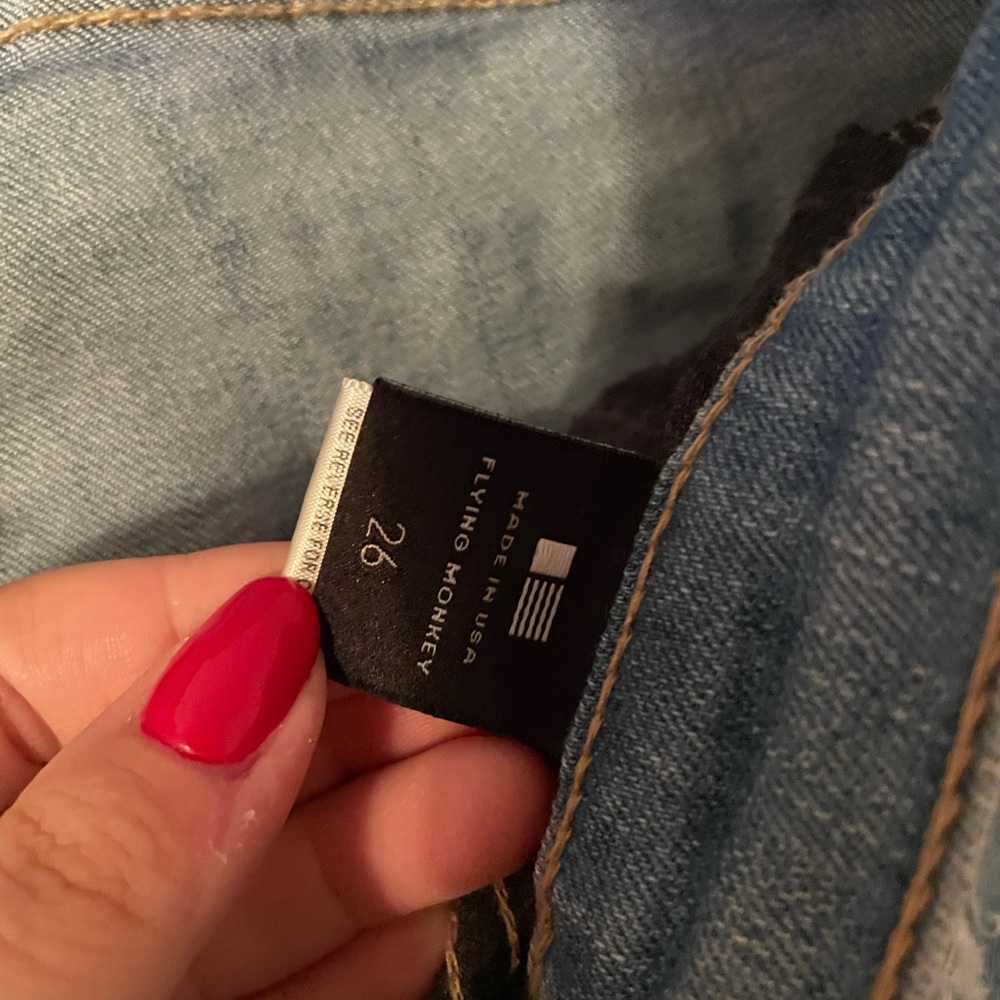 Flying Monkey Ripped Bleached Jeans - Picture 2 of 3